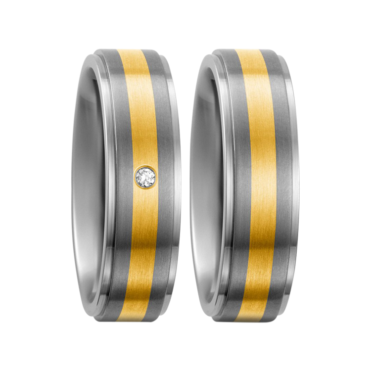 Zenubia Schmuck AG ➤ Titan, 750/18 K Gelbgold Ring ➤ Titan, Gelbgold / silber, gold ➤ Titanfactory ➤ online bei Zenubia in Winterthur kaufen ➤ sofort lieferbar