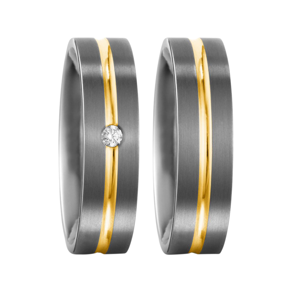 Zenubia Schmuck AG ➤ Titan, 750/18 K Gelbgold Ring ➤ Titan, Gelbgold / silber, gold ➤ Titanfactory ➤ online bei Zenubia in Winterthur kaufen ➤ sofort lieferbar