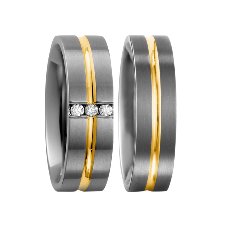 Zenubia Schmuck AG ➤ Titan, 750/18 K Gelbgold Ring ➤ Titan, Gelbgold / silber, gold ➤ Titanfactory ➤ online bei Zenubia in Winterthur kaufen ➤ sofort lieferbar