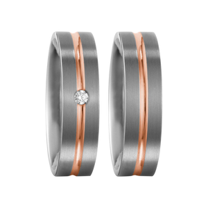 Zenubia Schmuck AG ➤ Titan, 750/18 K Rotgold Ring ➤ Titan, Rotgold / silber, rosé ➤ Titanfactory ➤ online bei Zenubia in Winterthur kaufen ➤ sofort lieferbar