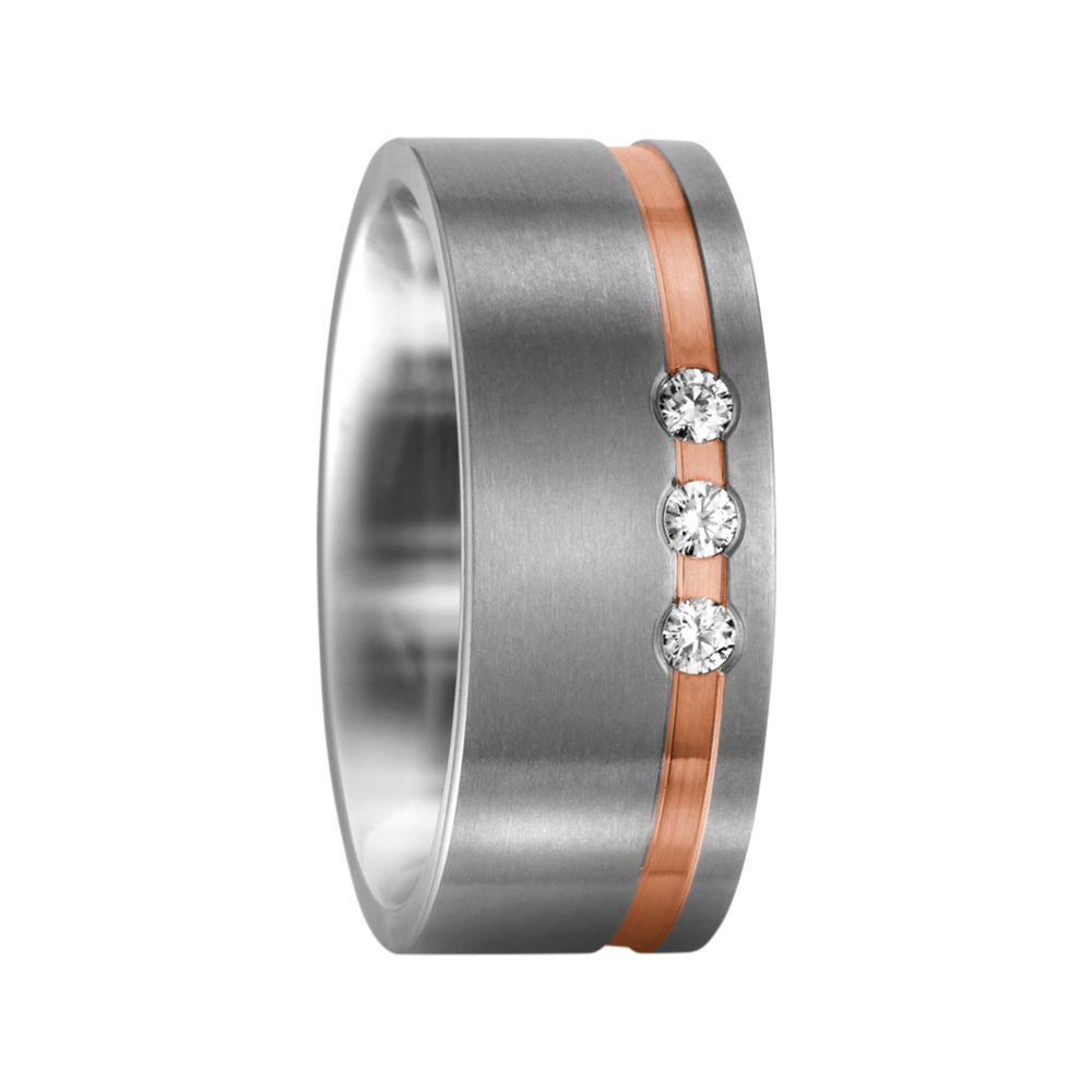 Zenubia Schmuck AG ➤ Titan, 750/18 K Rotgold Ring ➤ Titan, Rotgold / silber, rosé ➤ Titanfactory ➤ online bei Zenubia in Winterthur kaufen ➤ sofort lieferbar