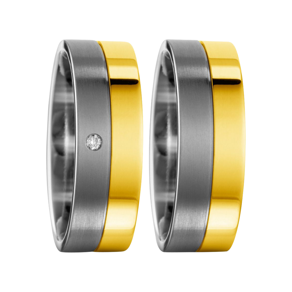 Zenubia Schmuck AG ➤ Titan, 750/18 K Gelbgold Ring ➤ Titan, Gelbgold / silber, gold ➤ Titanfactory ➤ online bei Zenubia in Winterthur kaufen ➤ sofort lieferbar