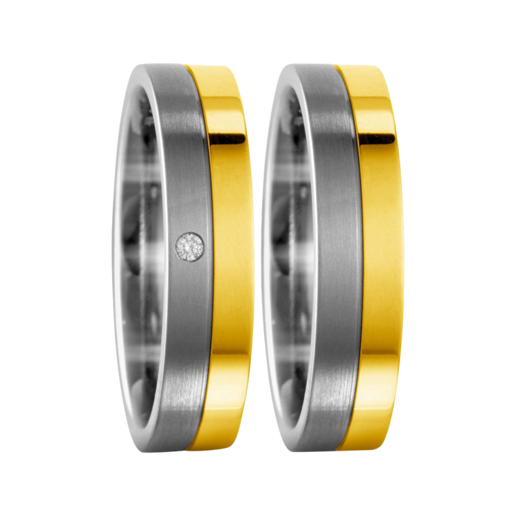 Zenubia Schmuck AG ➤ Titan, 750/18 K Gelbgold Ring ➤ Titan, Gelbgold / silber, gold ➤ Titanfactory ➤ online bei Zenubia in Winterthur kaufen ➤ sofort lieferbar