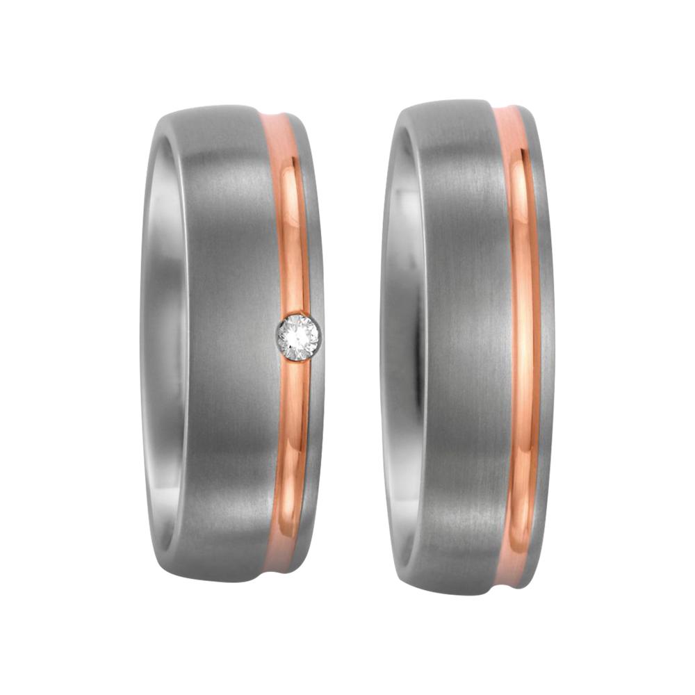 Zenubia Schmuck AG ➤ Titan, 750/18 K Rotgold Ring ➤ Titan, Rotgold / silber, rosé ➤ Titanfactory ➤ online bei Zenubia in Winterthur kaufen ➤ sofort lieferbar