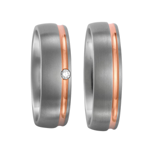 Zenubia Schmuck AG ➤ Titan, 750/18 K Rotgold Ring ➤ Titan, Rotgold / silber, rosé ➤ Titanfactory ➤ online bei Zenubia in Winterthur kaufen ➤ sofort lieferbar