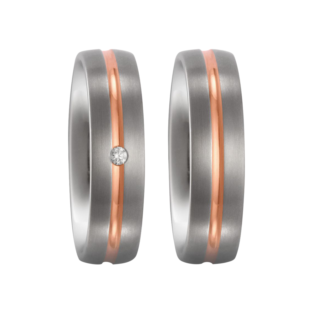 Zenubia Schmuck AG ➤ Titan, 750/18 K Rotgold Ring ➤ Titan, Rotgold / silber, rosé ➤ Titanfactory ➤ online bei Zenubia in Winterthur kaufen ➤ sofort lieferbar