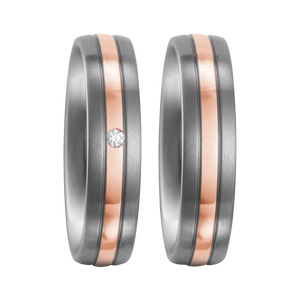 Zenubia Schmuck AG ➤ Titan, 750/18 K Rotgold Ring ➤ Titan, Rotgold / silber, rosé ➤ Titanfactory ➤ online bei Zenubia in Winterthur kaufen ➤ sofort lieferbar