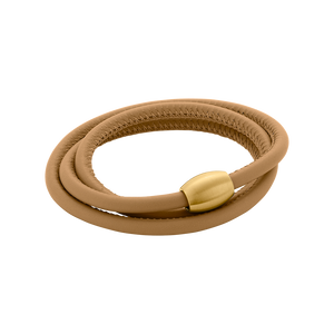 Zenubia Schmuck AG ➤ Armband - 51603441 ➤ Edelstahl gold beschichtet, Leder /  ➤ Xen ➤ online bei Zenubia in Winterthur kaufen ➤ sofort lieferbar