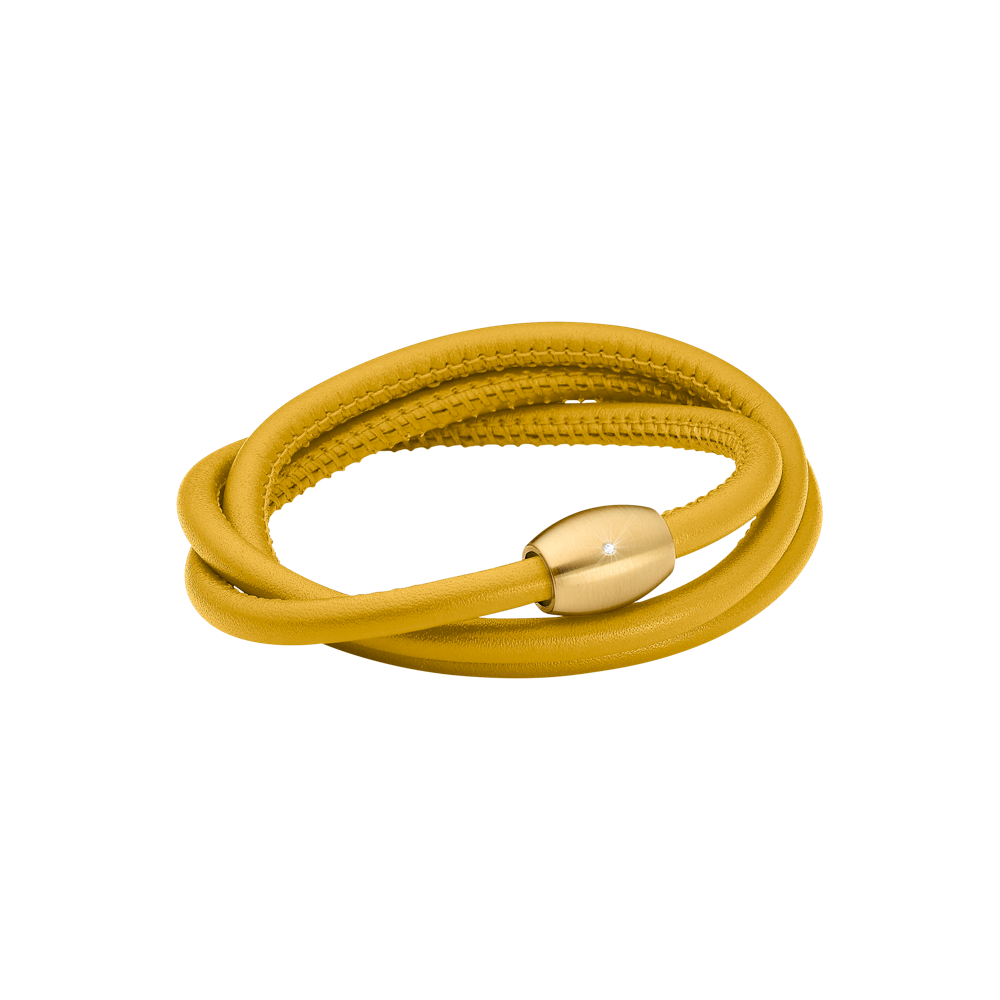 Zenubia Schmuck AG ➤ Armband - 51603521 ➤ Edelstahl gold beschichtet, Leder /  ➤ Xen ➤ online bei Zenubia in Winterthur kaufen ➤ sofort lieferbar