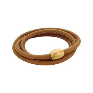 Zenubia Schmuck AG ➤ Armband - 51603526 ➤ Edelstahl gold beschichtet, Leder /  ➤ Xen ➤ online bei Zenubia in Winterthur kaufen ➤ sofort lieferbar