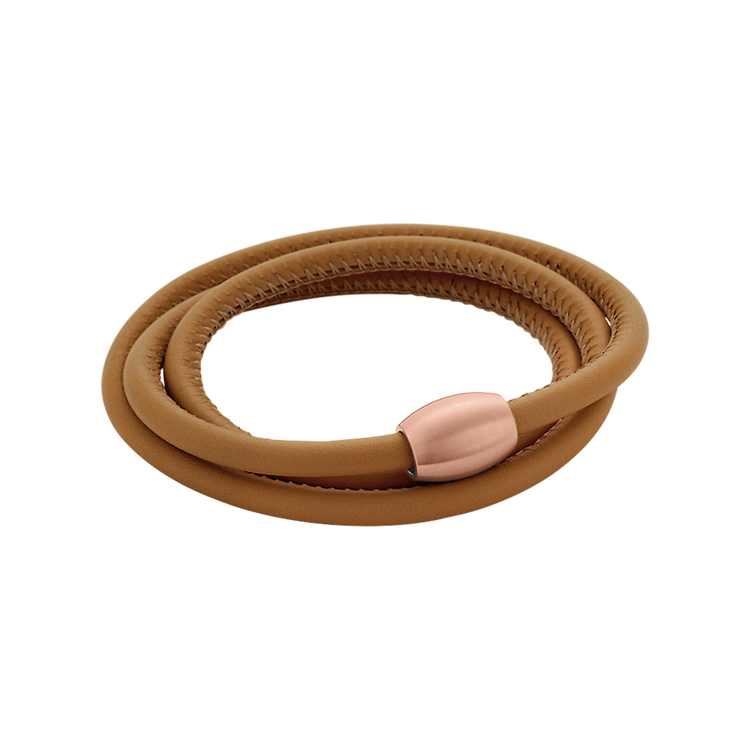 Zenubia Schmuck AG ➤ Armband - 51604126 ➤ Edelstahl rosé beschichtet, Leder /  ➤ Xen ➤ online bei Zenubia in Winterthur kaufen ➤ sofort lieferbar