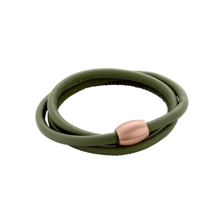 Zenubia Schmuck AG ➤ Armband - 51604127 ➤ Edelstahl rosé beschichtet, Leder /  ➤ Xen ➤ online bei Zenubia in Winterthur kaufen ➤ sofort lieferbar