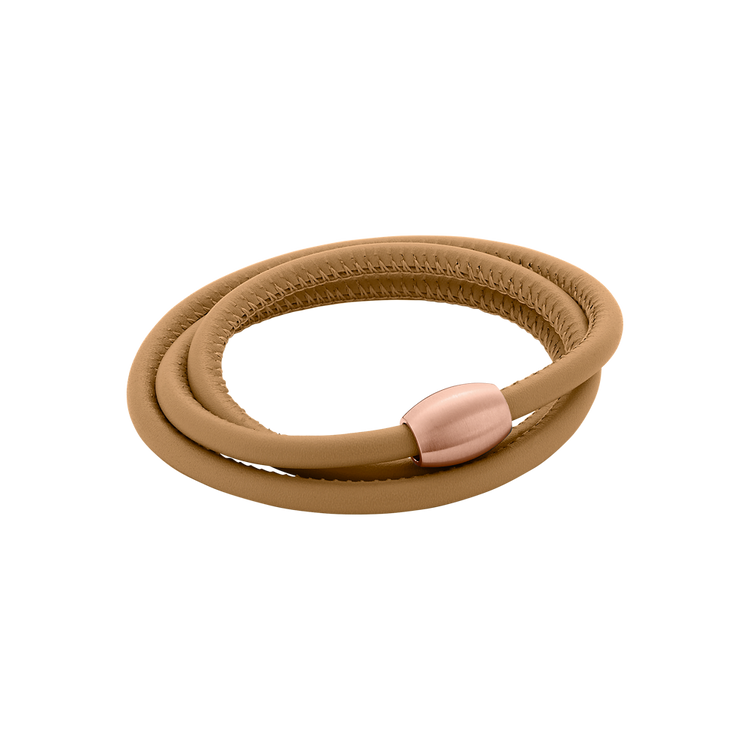 Zenubia Schmuck AG ➤ Armband - 51604141 ➤ Edelstahl rosé beschichtet, Leder /  ➤ Xen ➤ online bei Zenubia in Winterthur kaufen ➤ sofort lieferbar