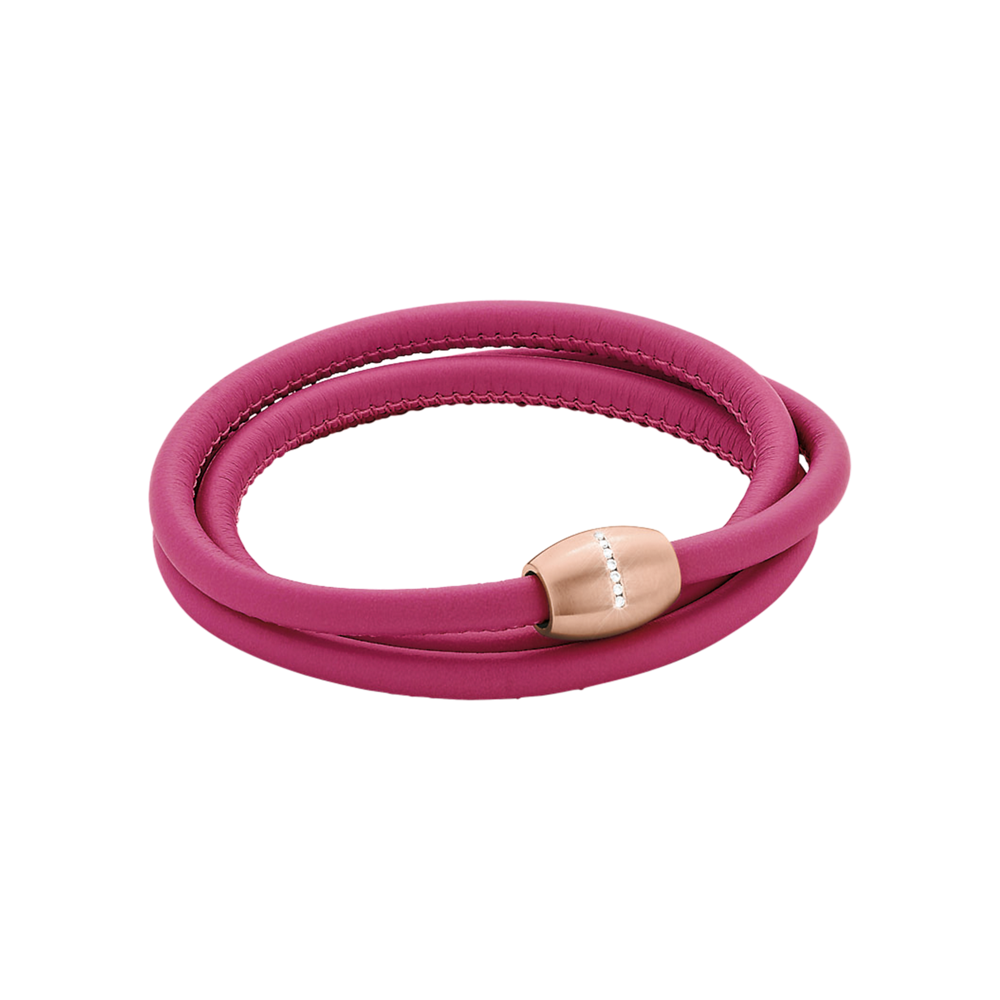 Zenubia Schmuck AG ➤ Armband - 51604323 ➤ Edelstahl rosé beschichtet, Leder /  ➤ Xen ➤ online bei Zenubia in Winterthur kaufen ➤ sofort lieferbar