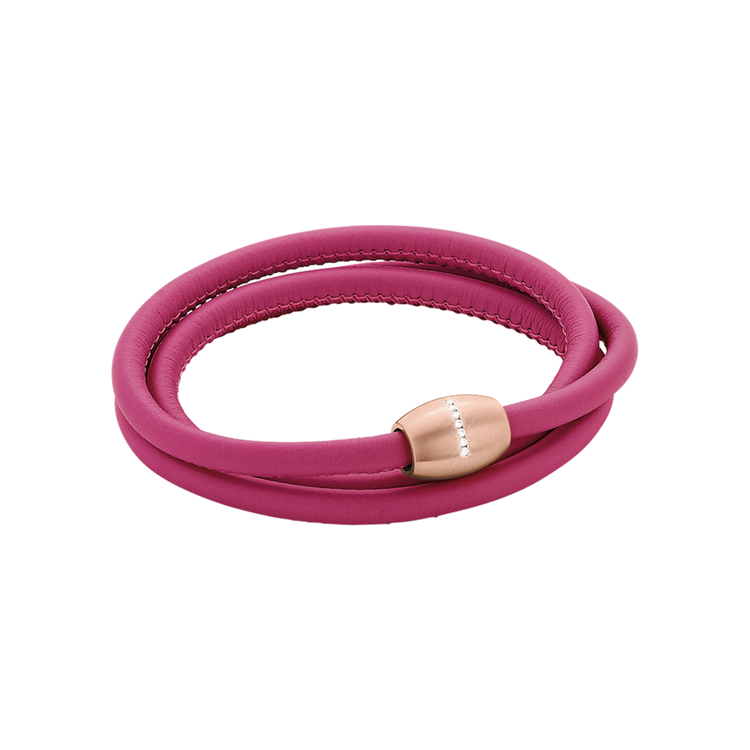 Zenubia Schmuck AG ➤ Armband - 51604323 ➤ Edelstahl rosé beschichtet, Leder /  ➤ Xen ➤ online bei Zenubia in Winterthur kaufen ➤ sofort lieferbar