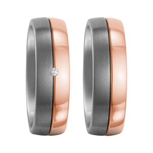 Zenubia Schmuck AG ➤ Titan, 750/18 K Rotgold Ring ➤ Titan, Rotgold / silber, rosé ➤ Titanfactory ➤ online bei Zenubia in Winterthur kaufen ➤ sofort lieferbar