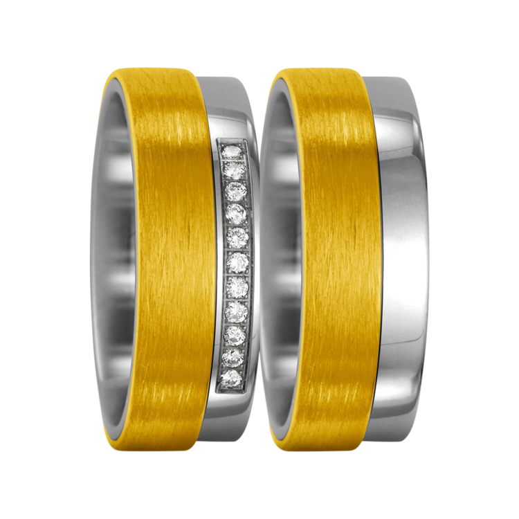 Zenubia Schmuck AG ➤ Titan, 750/18 K Gelbgold Ring ➤ Titan, Gelbgold / silber, gold ➤ Titanfactory ➤ online bei Zenubia in Winterthur kaufen ➤ sofort lieferbar