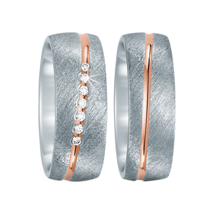 Zenubia Schmuck AG ➤ Edelstahl, 750/18 K Rotgold Ring ➤ Rotgold, Edelstahl / silber, rosé ➤ Titanfactory ➤ online bei Zenubia in Winterthur kaufen ➤ sofort lieferbar