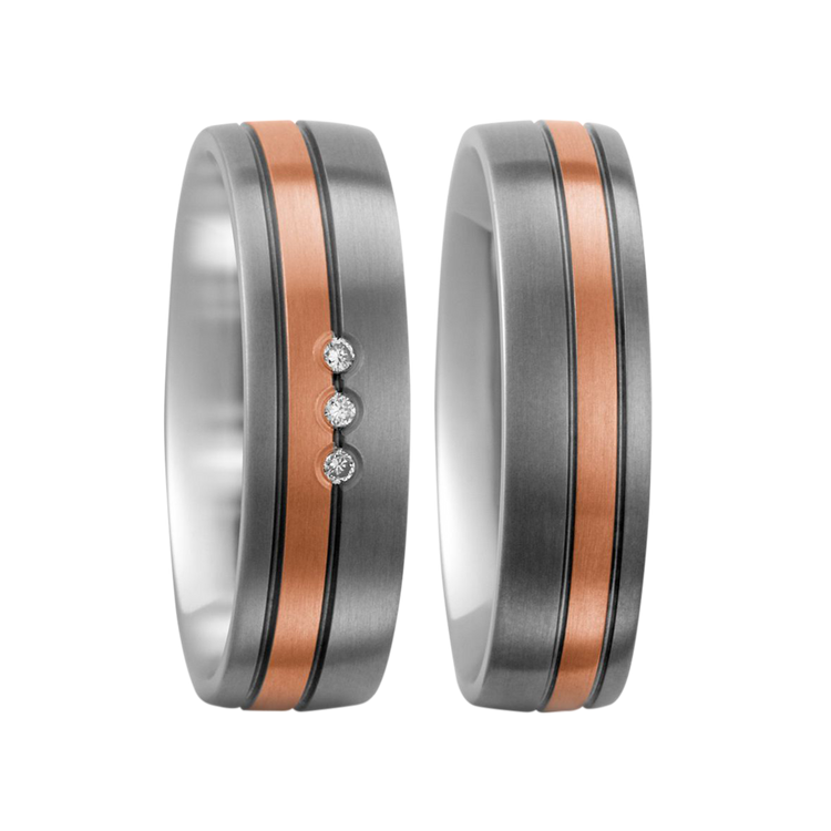 Zenubia Schmuck AG ➤ Titan, 750/18 K Rotgold Ring ➤ Titan, Rotgold / silber, rosé ➤ Titanfactory ➤ online bei Zenubia in Winterthur kaufen ➤ sofort lieferbar