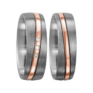 Zenubia Schmuck AG ➤ Titan, 750/18 K Rotgold Ring ➤ Titan, Rotgold / silber, rosé ➤ Titanfactory ➤ online bei Zenubia in Winterthur kaufen ➤ sofort lieferbar