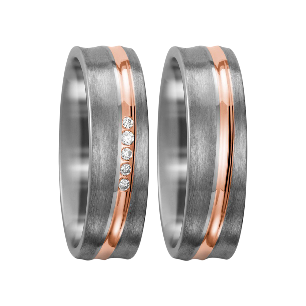 Zenubia Schmuck AG ➤ Titan, 750/18 K Rotgold Ring ➤ Titan, Rotgold / silber, rosé ➤ Titanfactory ➤ online bei Zenubia in Winterthur kaufen ➤ sofort lieferbar