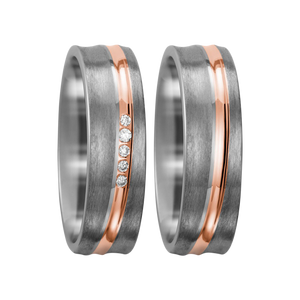 Zenubia Schmuck AG ➤ Titan, 750/18 K Rotgold Ring ➤ Titan, Rotgold / silber, rosé ➤ Titanfactory ➤ online bei Zenubia in Winterthur kaufen ➤ sofort lieferbar