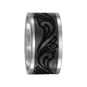 Zenubia Schmuck AG ➤ Titan, Carbon Ring ➤ Carbon, Titan / silber, schwarz ➤ Titanfactory ➤ online bei Zenubia in Winterthur kaufen ➤ sofort lieferbar