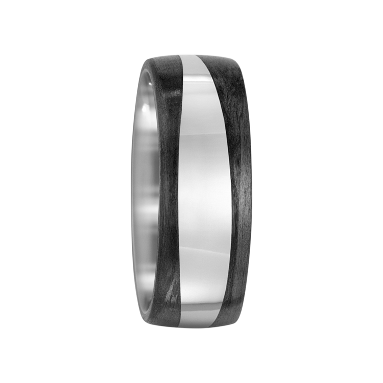 Zenubia Schmuck AG ➤ Titan, Carbon Ring ➤ Carbon, Titan / silber, schwarz ➤ Titanfactory ➤ online bei Zenubia in Winterthur kaufen ➤ sofort lieferbar