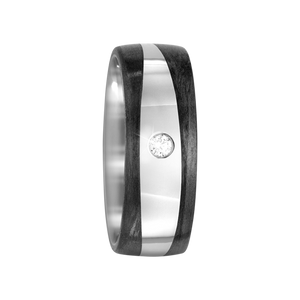 Zenubia Schmuck AG ➤ Titan, Carbon Ring ➤ Carbon, Titan / silber, schwarz ➤ Titanfactory ➤ online bei Zenubia in Winterthur kaufen ➤ sofort lieferbar