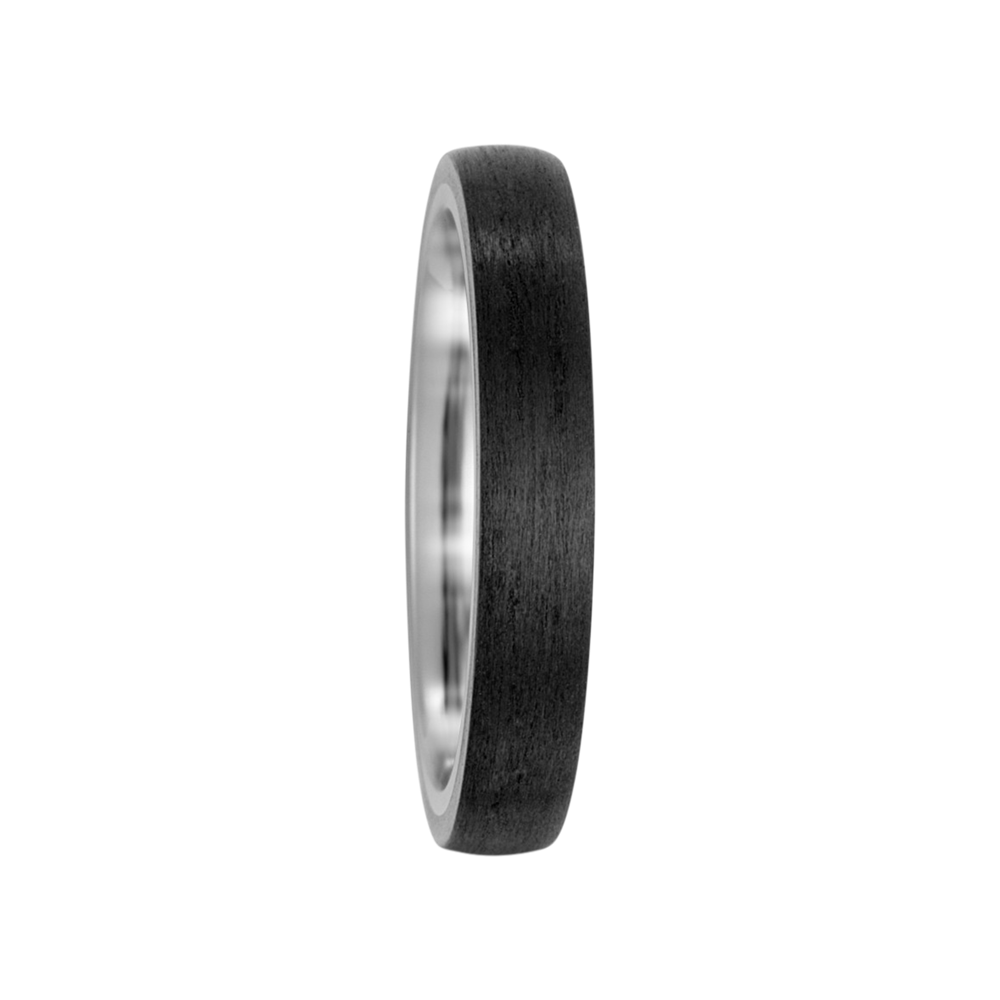 Zenubia Schmuck AG ➤ Titan, Carbon Ring ➤ Carbon, Titan / silber, schwarz ➤ Titanfactory ➤ online bei Zenubia in Winterthur kaufen ➤ sofort lieferbar