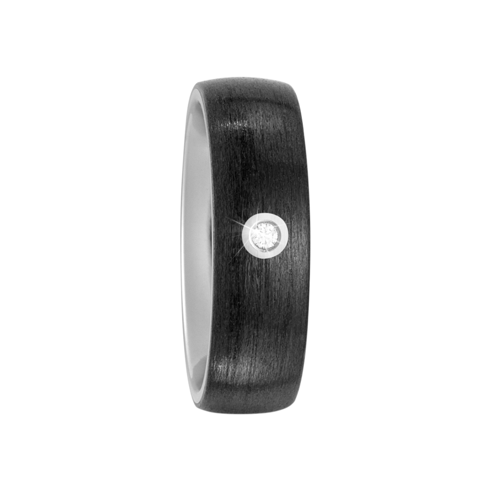 Zenubia Schmuck AG ➤ Titan, Carbon Ring ➤ Carbon, Titan / silber, schwarz ➤ Titanfactory ➤ online bei Zenubia in Winterthur kaufen ➤ sofort lieferbar