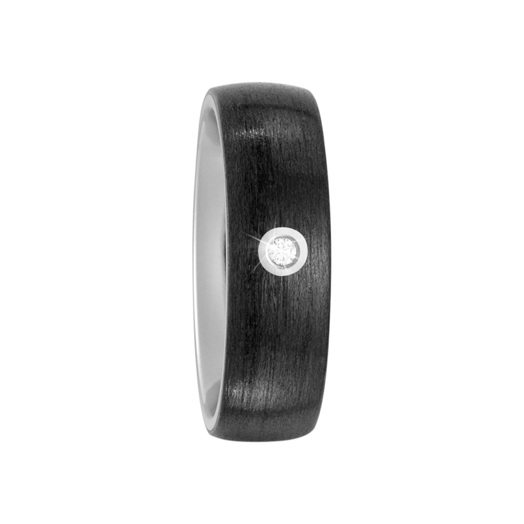 Zenubia Schmuck AG ➤ Titan, Carbon Ring ➤ Carbon, Titan / silber, schwarz ➤ Titanfactory ➤ online bei Zenubia in Winterthur kaufen ➤ sofort lieferbar