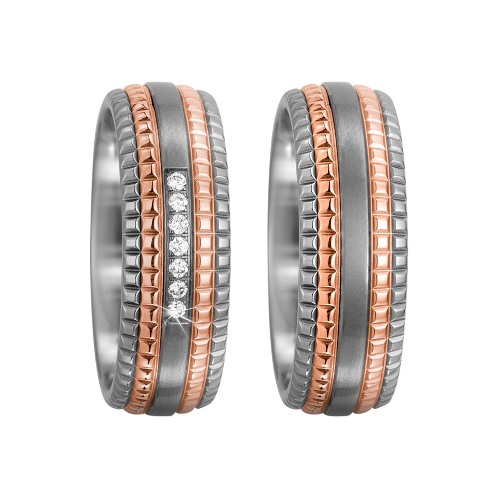 Zenubia Schmuck AG ➤ Titan, 750/18 K Rotgold Ring ➤ Titan, Rotgold / silber, rosé ➤ Titanfactory ➤ online bei Zenubia in Winterthur kaufen ➤ sofort lieferbar