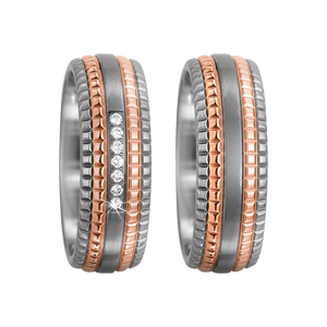 Zenubia Schmuck AG ➤ Titan, 750/18 K Rotgold Ring ➤ Titan, Rotgold / silber, rosé ➤ Titanfactory ➤ online bei Zenubia in Winterthur kaufen ➤ sofort lieferbar