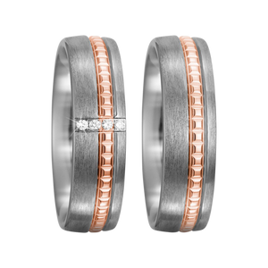 Zenubia Schmuck AG ➤ Titan, 750/18 K Rotgold Ring ➤ Titan, Rotgold / silber, rosé ➤ Titanfactory ➤ online bei Zenubia in Winterthur kaufen ➤ sofort lieferbar