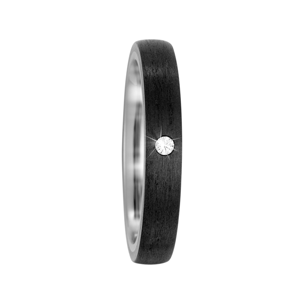 Zenubia Schmuck AG ➤ Titan, Carbon Ring ➤ Carbon, Titan / silber, schwarz ➤ Titanfactory ➤ online bei Zenubia in Winterthur kaufen ➤ sofort lieferbar