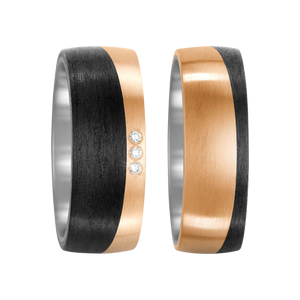 Zenubia Schmuck AG ➤ Ringe aus Bronze, Titan und Carbon mit 0,03 Karat Brillanten ➤ Carbon, Bronze, Titan / silber, schwarz, gold ➤ Titanfactory ➤ online bei Zenubia in Winterthur kaufen ➤ sofort lieferbar