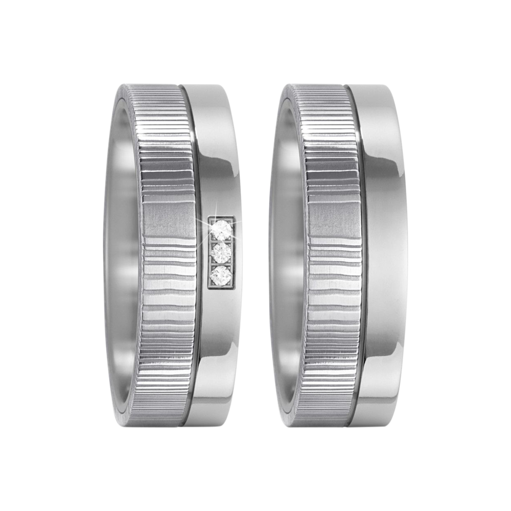 Zenubia Schmuck AG ➤ Damaszener Stahl, Titan Ring ➤ Damaszener Stahl, Titan / silber ➤ Titanfactory ➤ online bei Zenubia in Winterthur kaufen ➤ sofort lieferbar