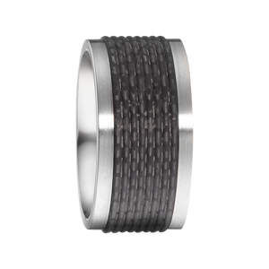 Zenubia Schmuck AG ➤ Carbon, Titan Ring ➤ Carbon, Titan / silber, schwarz ➤ Titanfactory ➤ online bei Zenubia in Winterthur kaufen ➤ sofort lieferbar