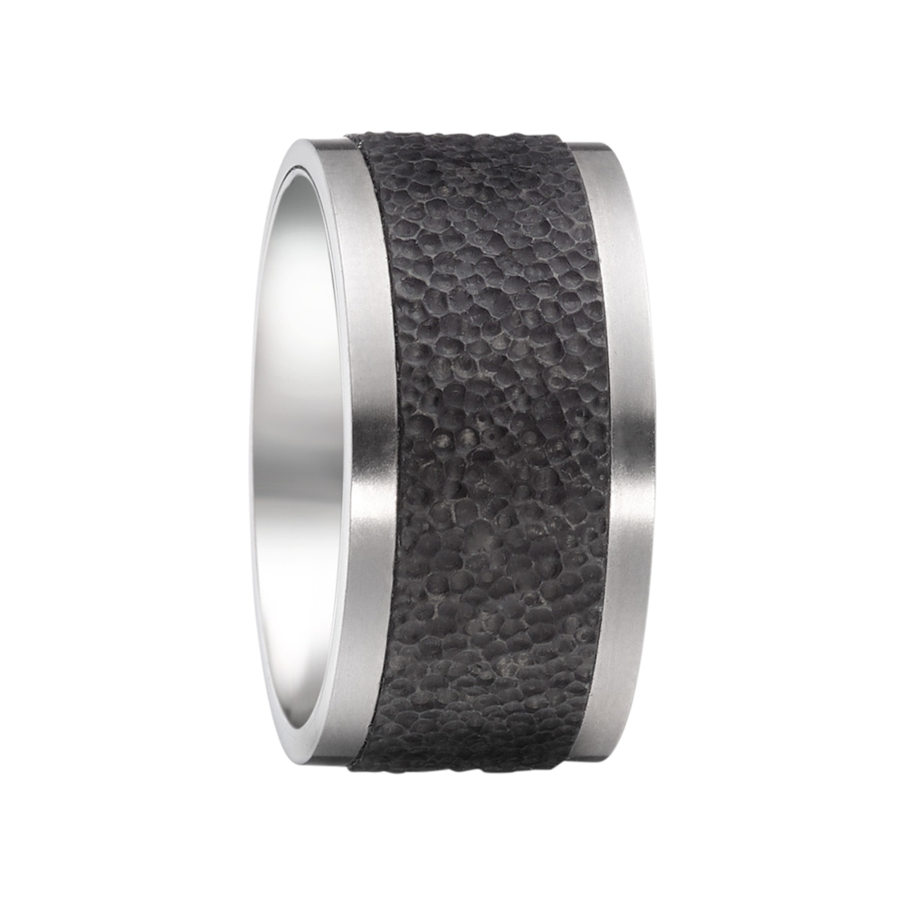 Zenubia Schmuck AG ➤ Carbon, Titan Ring ➤ Carbon, Titan / silber, schwarz ➤ Titanfactory ➤ online bei Zenubia in Winterthur kaufen ➤ sofort lieferbar