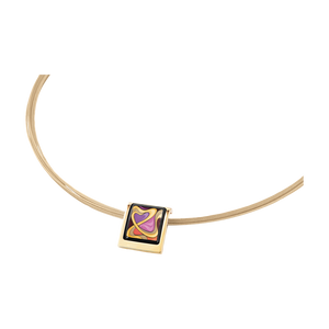 Zenubia Schmuck AG ➤ Anhänger Square »AM 493QS/222« ➤ 999er Gold-Dekor, Feueremail / gold ➤ Frey Wille ➤ online bei Zenubia in Winterthur kaufen ➤ sofort lieferbar