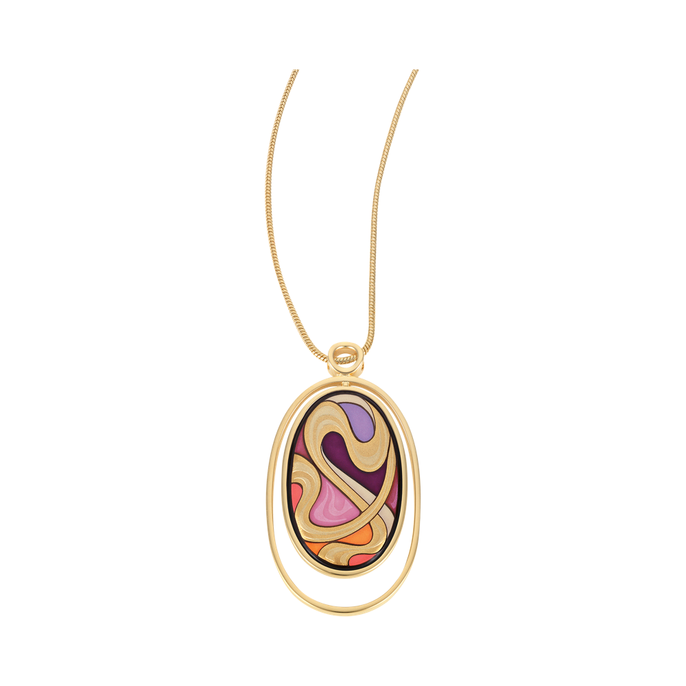 Zenubia Schmuck AG ➤ Anhänger Waterdrop »AM 493WD1/442« ➤ 999er Gold-Dekor, Feueremail / gold ➤ Frey Wille ➤ online bei Zenubia in Winterthur kaufen ➤ sofort lieferbar