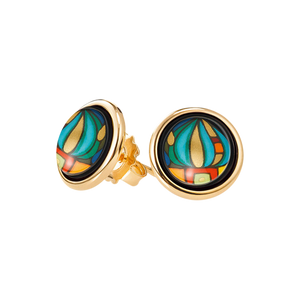 Zenubia Schmuck AG ➤ Ohrringe Cabochon »HW 492C/1010« ➤ 999er Gold-Dekor, Feueremail / gold ➤ Frey Wille ➤ online bei Zenubia in Winterthur kaufen ➤ sofort lieferbar