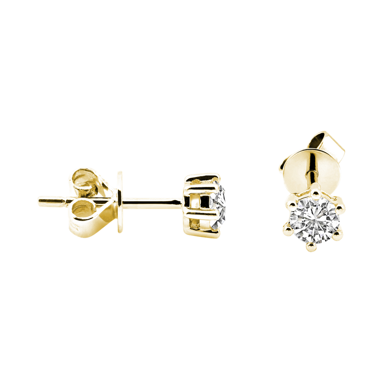 Zenubia Schmuck AG ➤ Diamant Ohrstecker »OS-02« ➤ Gelbgold, Weissgold, Roségold / gold, silber, rosé ➤ Zenubia ➤ online bei Zenubia in Winterthur kaufen ➤ sofort lieferbar