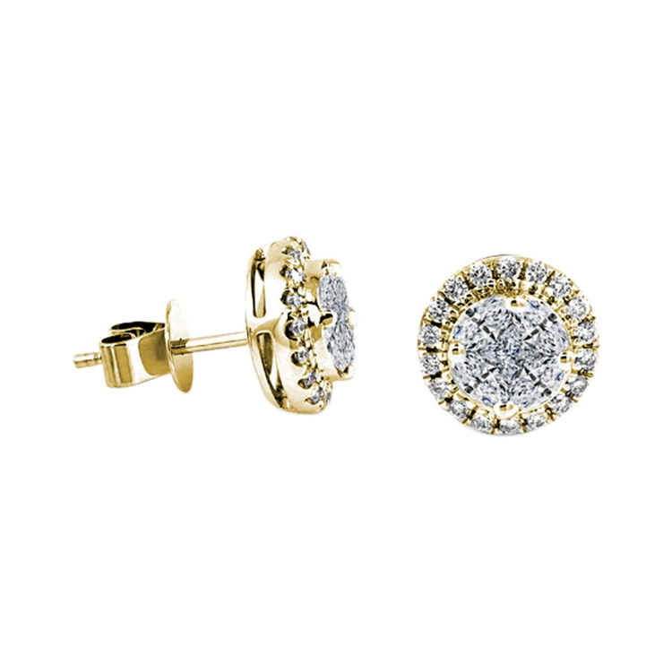 Zenubia Schmuck AG ➤ Diamant Ohrstecker »OS-07« ➤ Gelbgold, Weissgold, Roségold / gold, silber, rosé ➤ Zenubia ➤ online bei Zenubia in Winterthur kaufen ➤ sofort lieferbar