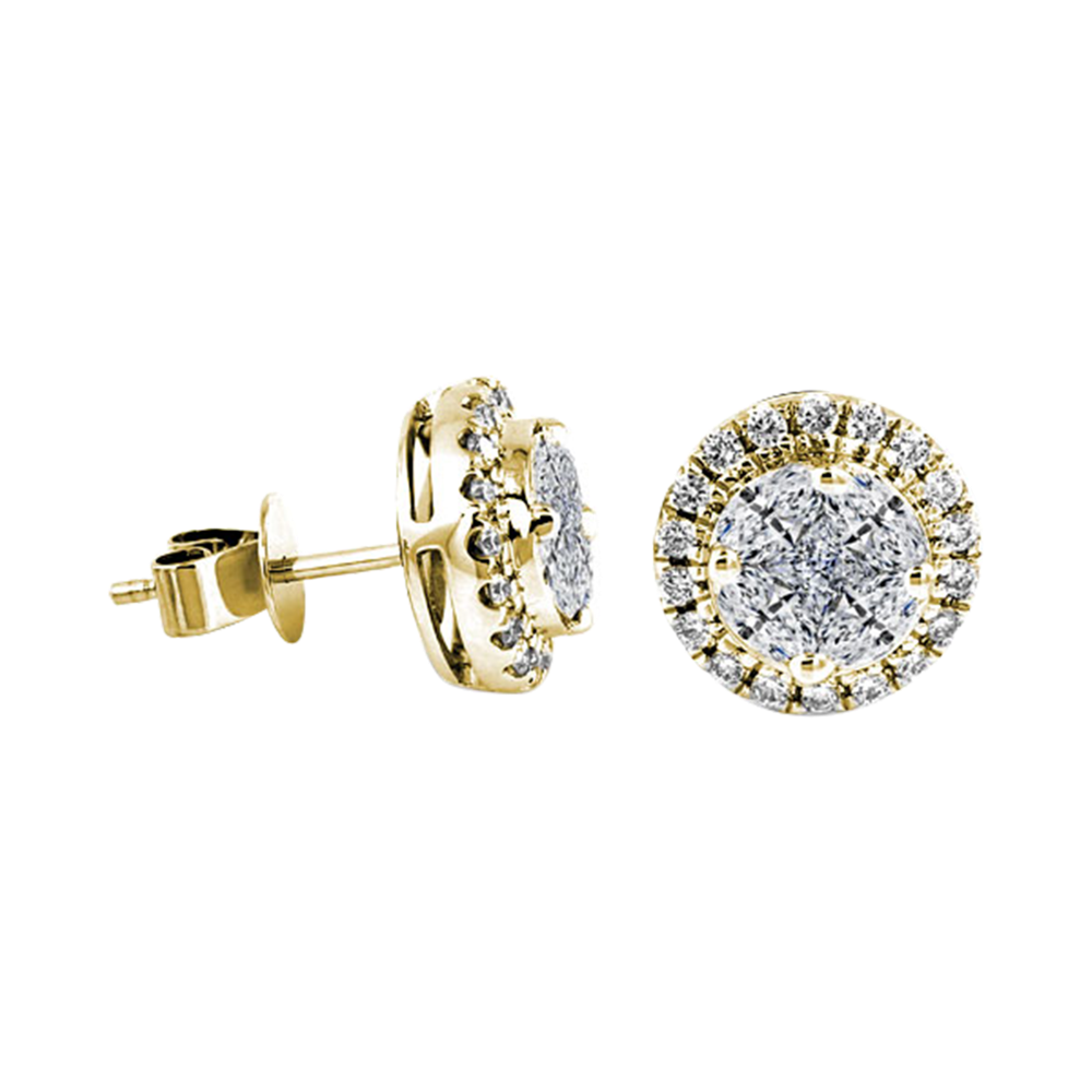 Zenubia Schmuck AG ➤ Diamant Ohrstecker »OS-07« ➤ Gelbgold, Weissgold, Roségold / gold, silber, rosé ➤ Zenubia ➤ online bei Zenubia in Winterthur kaufen ➤ sofort lieferbar