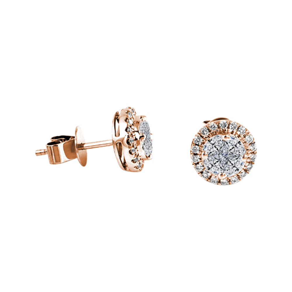 Zenubia Schmuck AG ➤ Diamant Ohrstecker »OS-07« ➤ Gelbgold, Weissgold, Roségold / gold, silber, rosé ➤ Zenubia ➤ online bei Zenubia in Winterthur kaufen ➤ sofort lieferbar